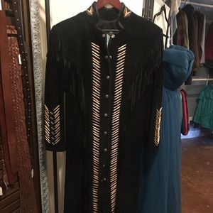 West of Santa Fe long leather jacket